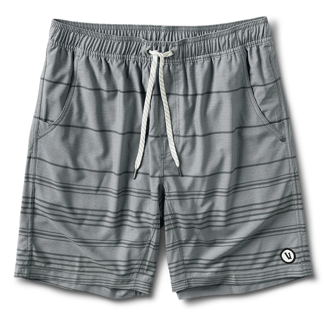 Kore Short | Grey Linen Stripe 1 Kore Short | Grey Linen Stripe
