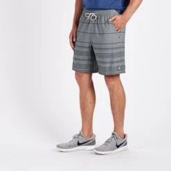 Kore Short | Grey Linen Stripe 7 Kore Short | Grey Linen Stripe -Cheap Drape Joy Store V302GLS 3