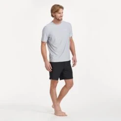 Short-Sleeve Uluwatu 2.0 Water Tee | Platinum Heather -Cheap Drape Joy Store V314BLK 3263