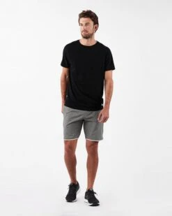 Banks Short | Grey Linen Texture -Cheap Drape Joy Store V330.03GRL 3