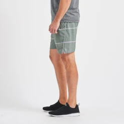 Trail Short | Evergreen Heather Stripe -Cheap Drape Joy Store V341EHS 2 update