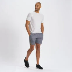 Trail Short | Charcoal Heather Texture -Cheap Drape Joy Store V341HCT 4