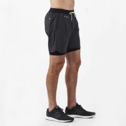 Stockton Short | Black Linen Texture -Cheap Drape Joy Store V346BKL 3