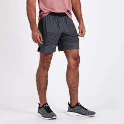 Rush Short | Charcoal Black Stripe -Cheap Drape Joy Store V358CBS 2 4190bca4 c721 4ead ad89 0acf3aeeffa3