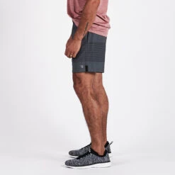 Rush Short | Charcoal Black Stripe -Cheap Drape Joy Store V358CBS 3