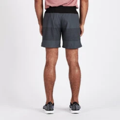 Rush Short | Charcoal Black Stripe -Cheap Drape Joy Store V358CBS 4