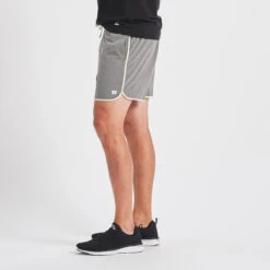 Banks Short 5" | Grey Linen Texture -Cheap Drape Joy Store V366GRL 2