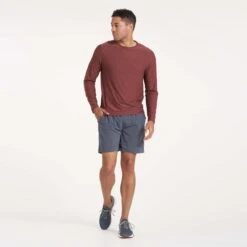 Long-Sleeve Strato Tech Tee | Cedar Heather -Cheap Drape Joy Store V382AZR 0410