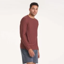 Long-Sleeve Strato Tech Tee | Cedar Heather -Cheap Drape Joy Store V382AZR 0456