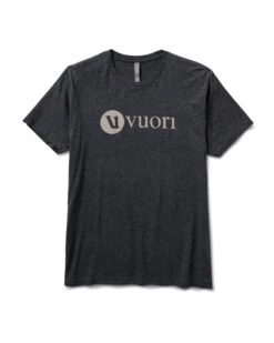 V1 Vuori Wordmark Logo Tee | Charcoal Heather