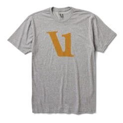 V1 Logo Tee | Heather Grey / Flax