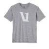 V1 Logo Tee | Heather Grey/White
