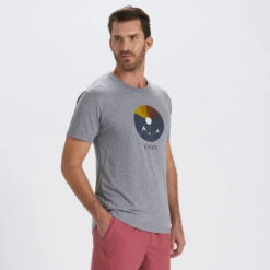 Mountain Light Tee | Heather Grey -Cheap Drape Joy Store V955HTG 2