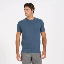 Mind Body Land Sea Tee | Indigo Heather -Cheap Drape Joy Store V962HTI 1