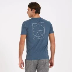 Mind Body Land Sea Tee | Indigo Heather -Cheap Drape Joy Store V962HTI 2
